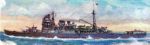 IJN heavy cruiser Atago, Kurita's flagship, sunk by Darter at Palawan Passage
