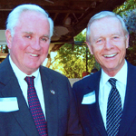 John J. Gobbell (left) with former California governer and US Senator Pete Wilson (right).