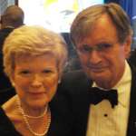 Janine Gobbell with film and TV star David McCallum (NCIS).